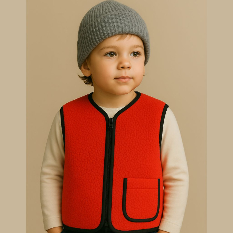 Lockenfleece CERISE Kirschrot